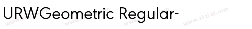 URWGeometric Regular字体转换 URWGeometric Regular字体转换